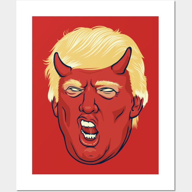 Trump Satan Wall Art by Ronlewhorn Industries